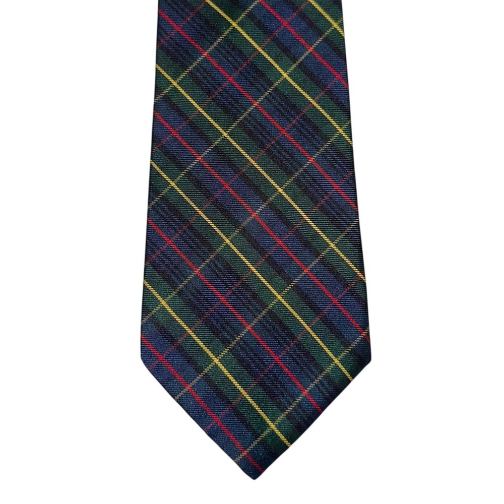 Jos. A. Bank Mens Tie Executive Collection 100% Silk Tartan Plaid 59x3.5” USA